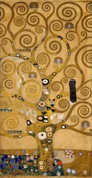 Arbre de vie (frise Stoclet), détail du côté gauche, vers 1905-09
