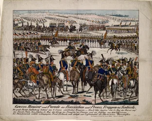 Parade russo-prussienne à Kalisz 1835, vers 1850