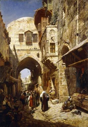 Rue David, Jérusalem, 1887