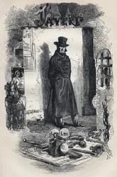 Javert, illustration du roman «Les Misérables» de Victor Hugo