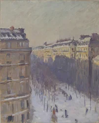 Boulevard Haussmann, effet de neige, 1879-1881