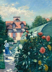 Dahlias, jardin à Petit Gennevilliers
