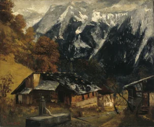 Une scène alpine, 1874