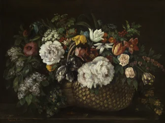 Fleurs dans un panier
