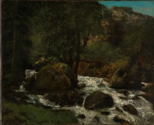 Ruisseau forestier, Jura, années 1860