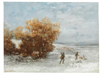 Chasseurs dans la neige, 1866