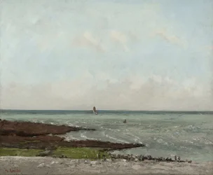 Blanchisseuses à marée basse, Étretat, 1866 ou 1869