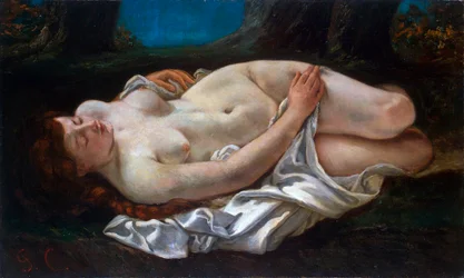 Femme couchée, 1865