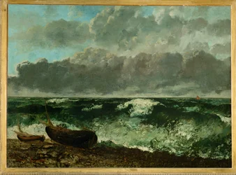 Mer agitée (peinture sur toile)