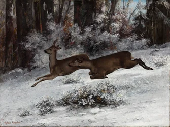 La Ruse, épisode de chasse au chevreuil Franche-Comté, 1866