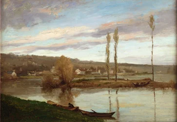 La Seine à Bougival, vers 1851