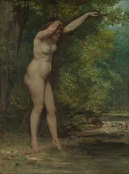 Le jeune baigneur, 1866
