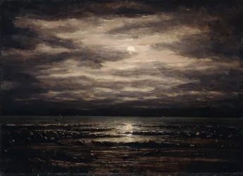 Crépuscule sur le lac Léman à Bon Port, 1876