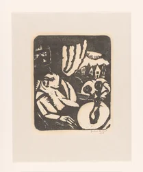 Femme assise près d