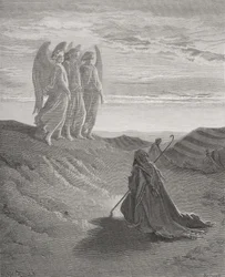Abraham et les trois anges, illustration de 