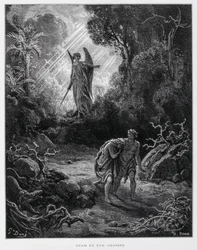 Adam et Ève chassés du jardin d
