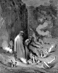 Dante et Virgile en enfer, 1863