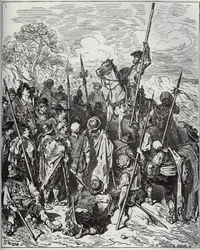 Don Quichotte et Sancho avec l