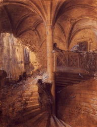 Château enchanté, illustration de Gustave Doré pour un conte de Charles Perrault