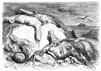 Gravure de Gustave Doré vers 1850 : évocation d