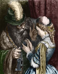Illustration pour Barbe Bleue de Charles Perrault, 1893