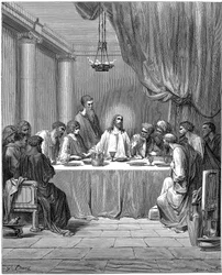 Jésus et ses disciples à la Cène