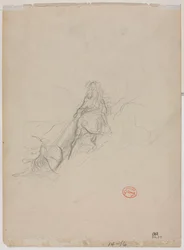 Esquisse de scène de chasse (verso)