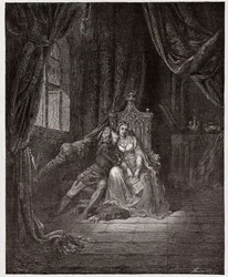 La Divine Comédie, Enfer, Chant 5: Paolo et Francesca - Illustration de Gustave Doré