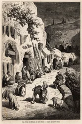 Les grottes (maisons souterraines) des gitans, à Sacro Monte, à Grenade