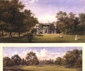 Deux vues de Old Grove House, Middlesex