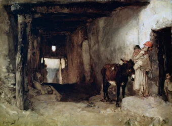 Une maison dans le Sahara, années 1880