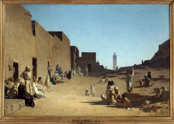Laghouat. Sahara algérien. Peinture de Gustave Guillaumet (1840-1887)