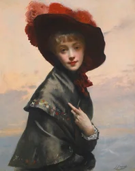 Dame au chapeau