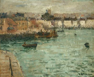 Devant le port de Dieppe