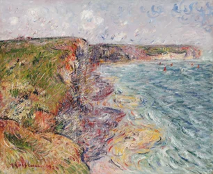 Voiliers près des Falaises, Yport