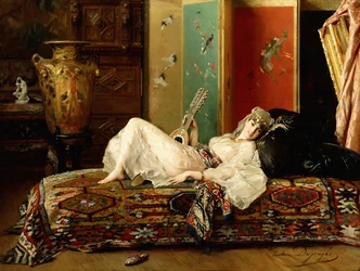 Une odalisque allongée