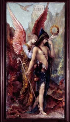 Les Voix. Peinture de Gustave Moreau (1826-1898) avant 1889. Arts décoratifs, Paris