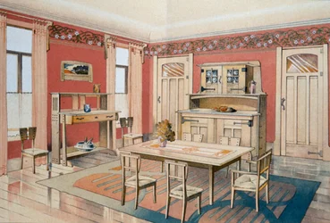 Conception de salle à manger Art Nouveau