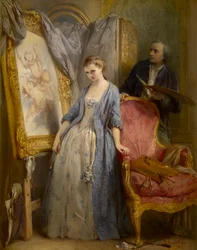 Jeune artiste rêvant