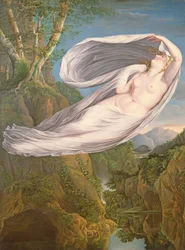 Écho fuyant Narcisse
