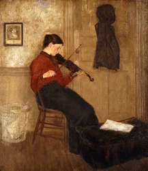 Jeune femme au violon, 1897-98