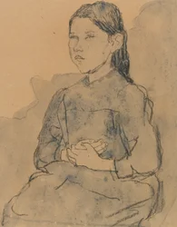 Jeune fille : Marie Hamonet, vers 1918