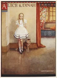 Alice et Dinah le chat tigré