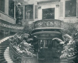 Le grand escalier du palais de Buckingham, vers 1899, 1901
