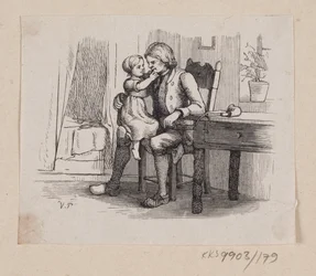 Illustration pour "Ib et petite Christine" dans H.C. Andersen, "Contes et histoires", Tome 2