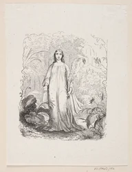Illustration pour "Le Jardin du Paradis" dans H.C. Andersen, "Contes et Histoires", Tome 1
