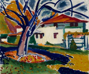 Arbres bleus