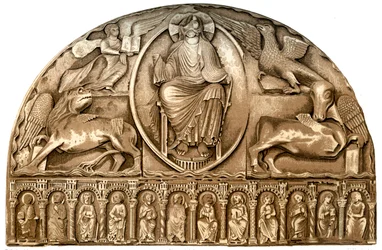 Décoration extérieure de la cathédrale du Mans, Le Mans, France, 15e siècle 1849
