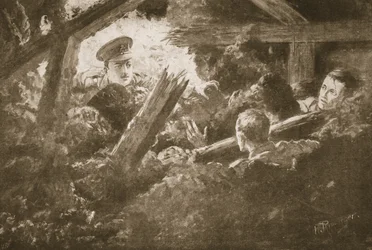 Le sous-lieutenant C.F.H. Calvert découvre et sauve deux hommes d