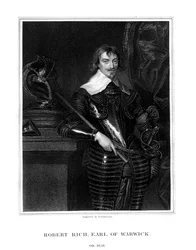 Robert Rich, 2ème comte de Warwick, administrateur colonial anglais, 1827